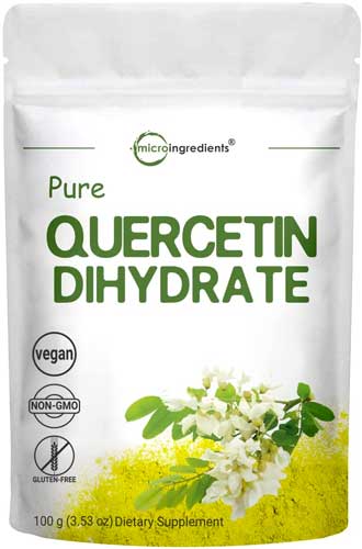 Microingredients Pure Quercetin Dihydrate Powder for Allergies and Immune Function