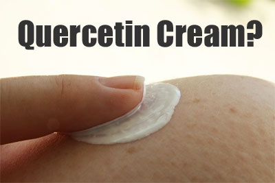 Quercetin Cream Being Applied to Skin