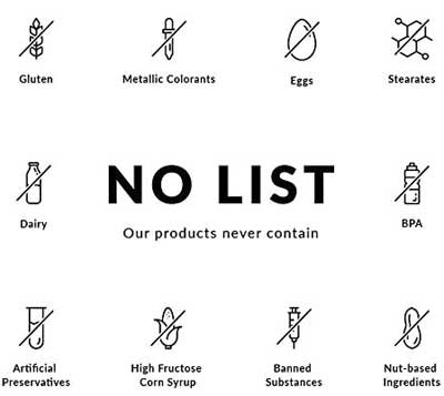 Thorne Research Supplements Don't Contain Gluten, Dairy, Sugar, Artificial Preservatives, Eggs, BPA, etc